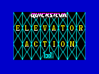 Elevator Action title screen for ZX Spectrum